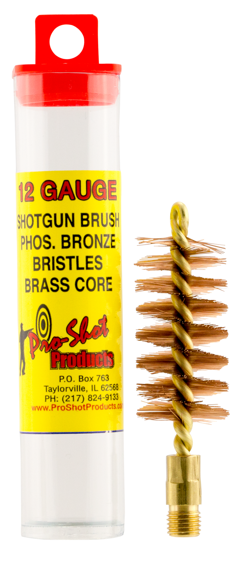 Pro-Shot 12 Gauge Shotgun Bore Brush Bronze - 12S