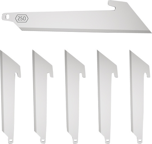 Outdoor Edge 2.5" Utility Blade Pack 6 Stainless Steel Blades - RRU256C