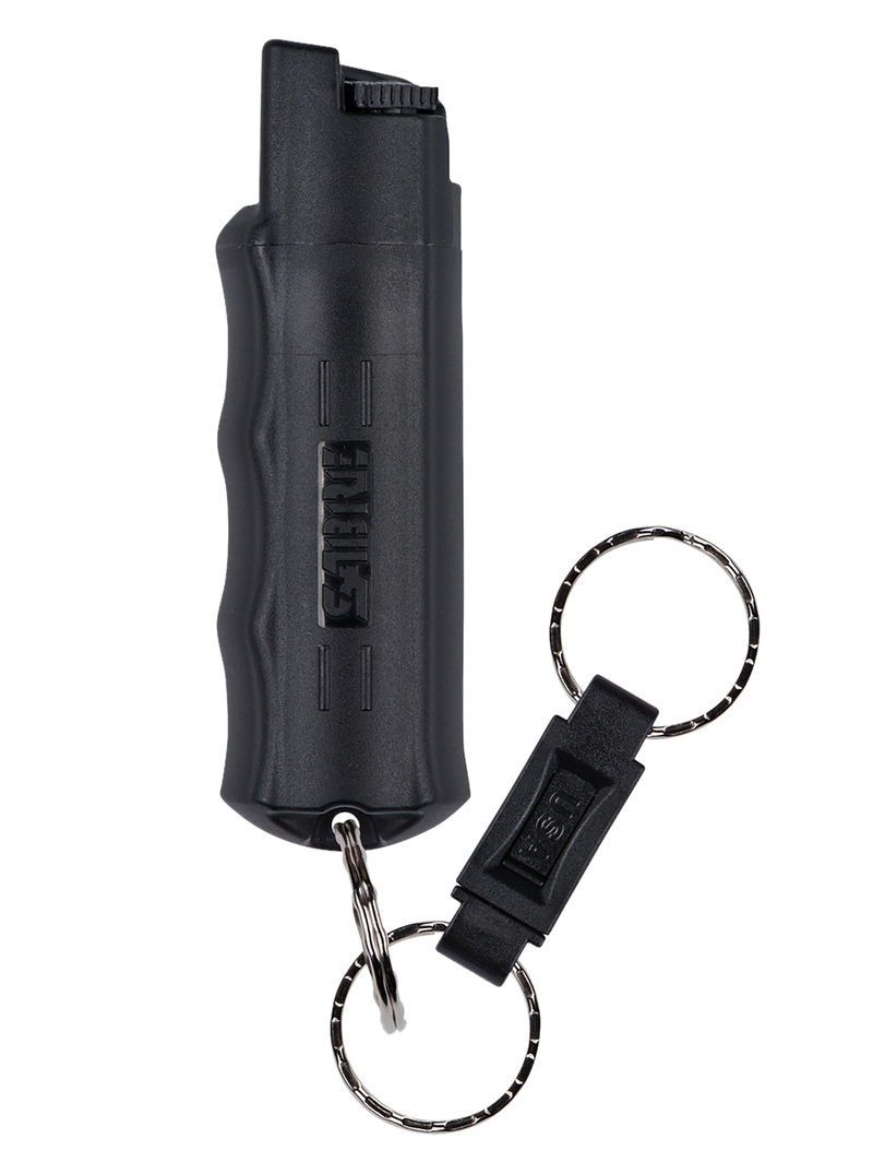 Sabre 3-in-1 Pepper Spray with Hard Case and Key Ring, Black - HC14BK