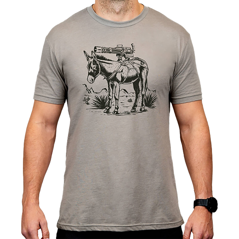 Magpul Burro CVC Stone Gray Heather Short Sleeve Shirt - MAG1528-041-XL