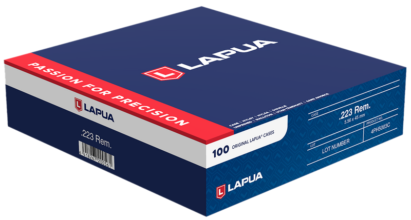 Lapua Unprimed Rifle Brass .223 Rem Match 100/Box - 4PH5003C