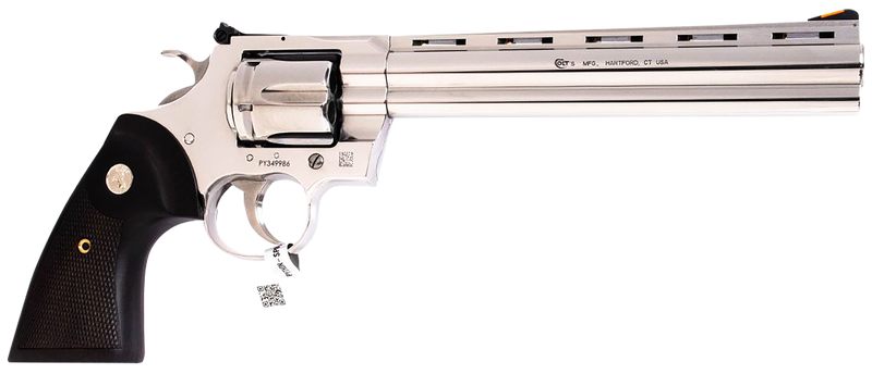 Colt Python .357 Magnum 8" 6rd Revolver, Stainless Steel Walnut - PYTHONSP8WTS