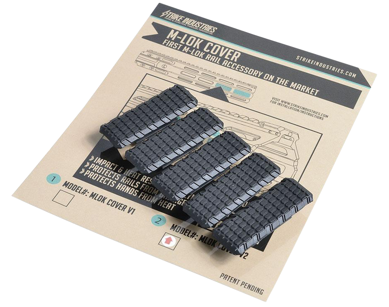 Strike Industries M-LOK Cover V2 Rail Cover, Black - MLOKCOVERV