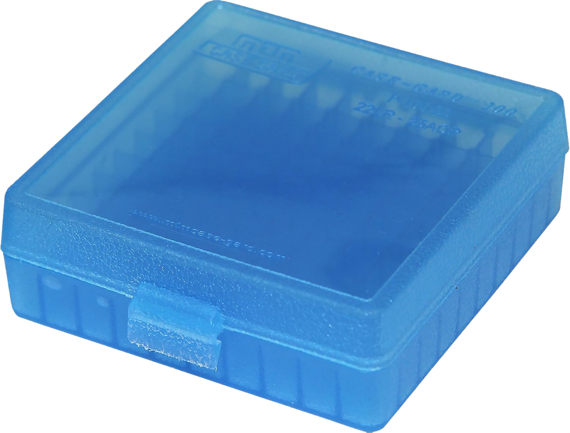 MTM Case-Gard Flip-Top Ammo Box .22 LR 100 Round Blue - P1002224