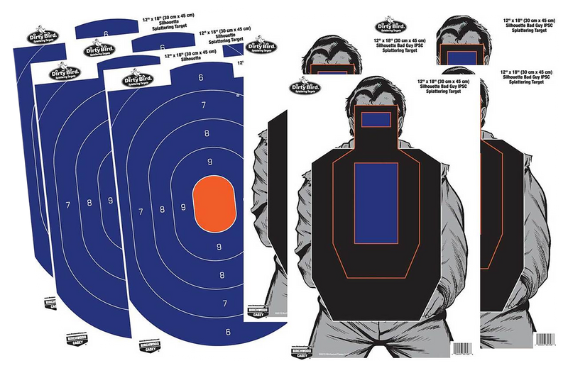 Birchwood Casey Dirty Bird Combo Pack Silhouette Paper Target 12" x 18" - 35735