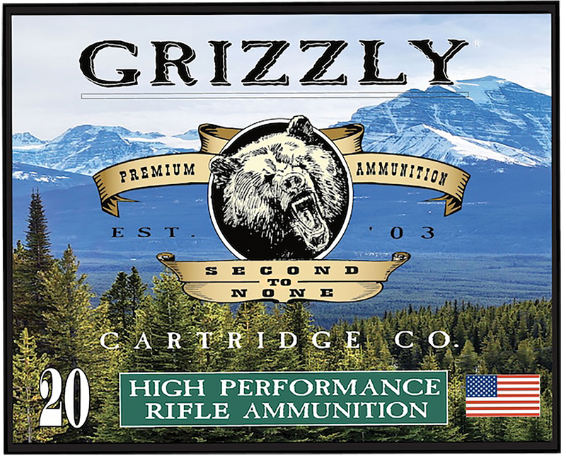 Grizzly Ammo 357 Mag 148gr Full Metal Jacket Flat Point Handgun Ammo, 20 Rounds - GC357M15