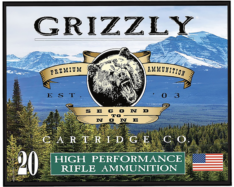 Grizzly Ammo 357 Mag 210gr Full Metal Jacket Flat Point Handgun Ammo, 20 Round Box - GC357M20