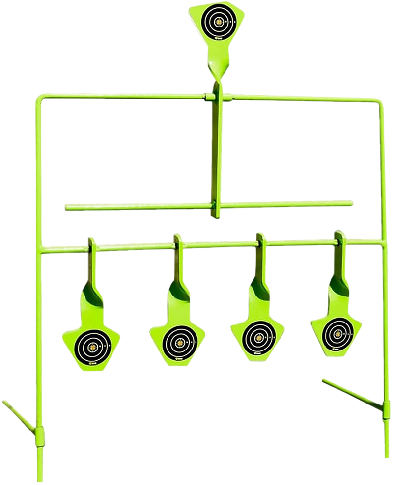 SME Hands Free Resetting System Rimfire Target, Black/Green - SMEST22RES