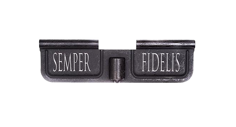 Spike's Tactical Ejection Port Door Semper Fidelis AR-15, Black Phosphate Steel - SED7008