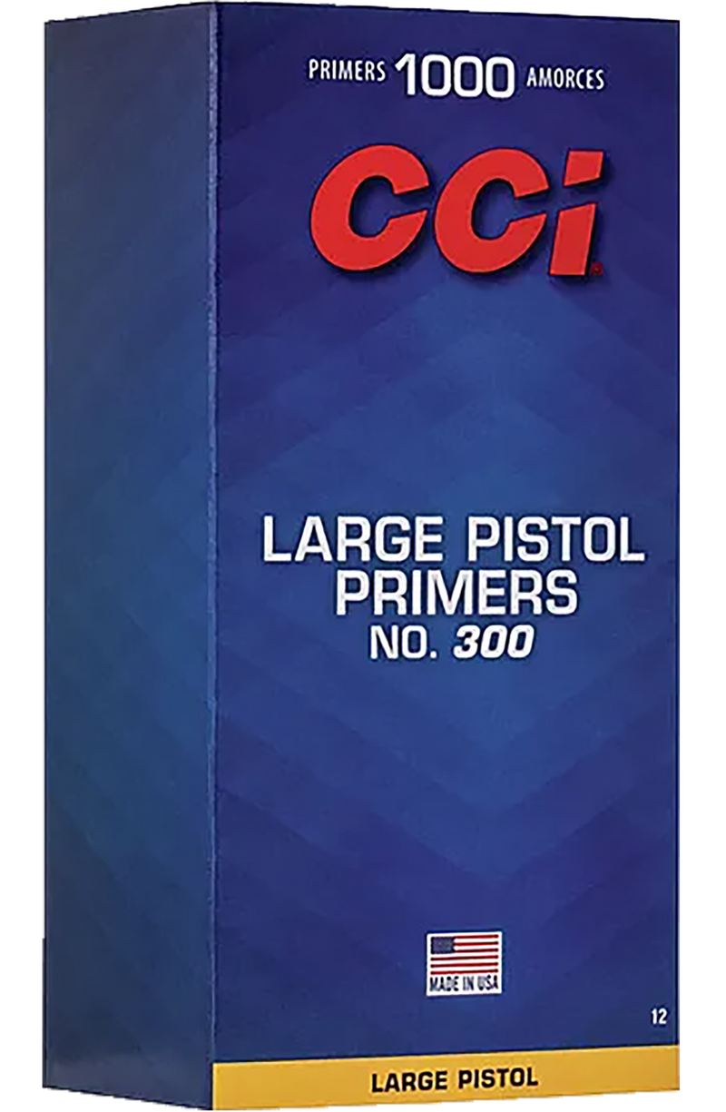 CCI Standard Pistol No. 300 Large Pistol Primers 1000/Box - 0012