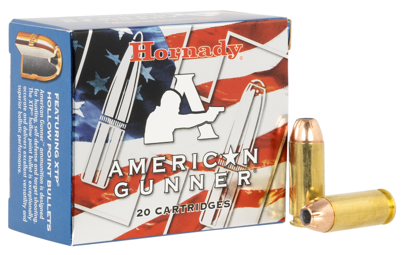 Hornady American Gunner 10mm 155gr XTP Hollow Point Handgun Ammunition, 20rd Box - 91224
