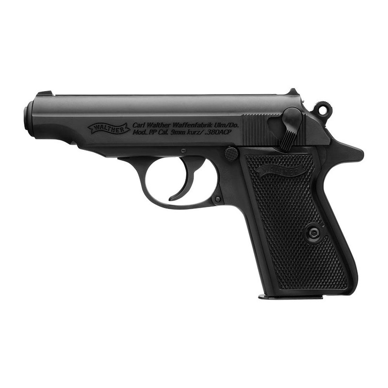 Walther PP .380 ACP 3.9" 7rd Pistol, Black - WAL 4796028