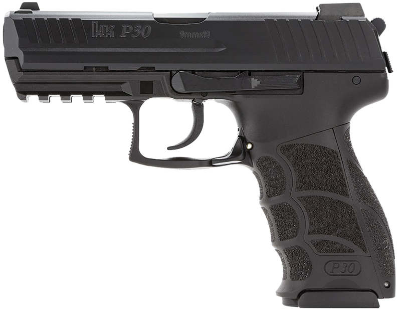 Heckler & Koch P30 V3 9mm 3.85" 10+1 Pistol, Black Matte - 81001088