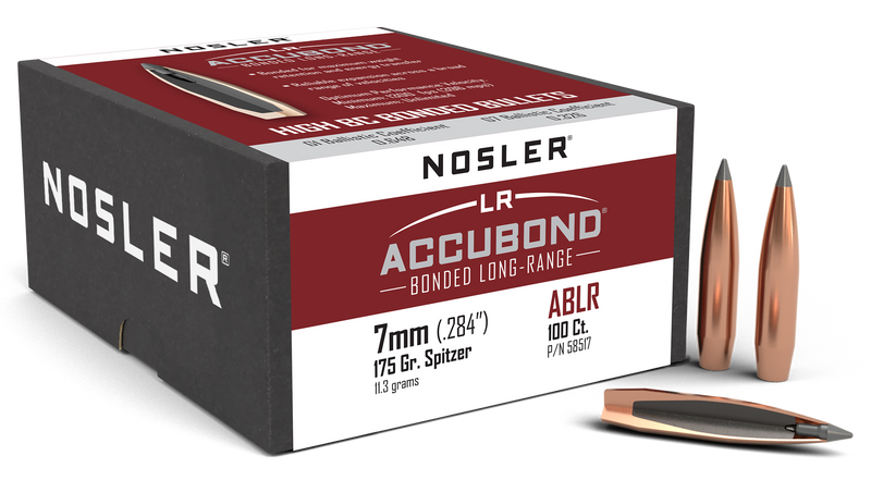 Nosler AccuBond Long Range 7mm 175gr Spitzer Point Rifle Bullets - 58517