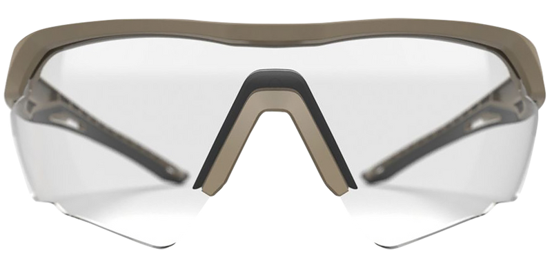 Glock Crossover Tactical Glasses Clear Lens Desert Tan Frame - AS41037