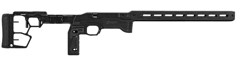 MDT ACC Premier Gen2 Chassis System, Cerakote Black Aluminum, Ruger American Rimfire Right Hand - 114882BLK