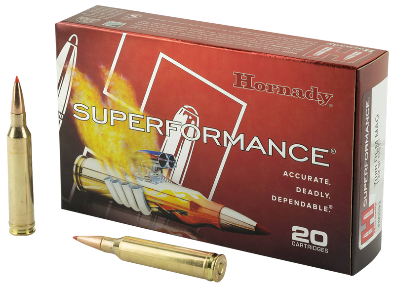 Hornady Superformance 7mm Rem Mag 139gr SST Rifle Ammunition, 20rd Box - 80593
