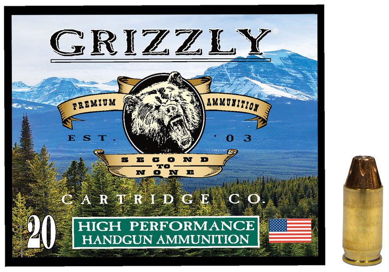 Grizzly Ammo 380 ACP+P 90gr Jacketed Hollow Point Handgun Ammo, 20 Round Box - GC38A1
