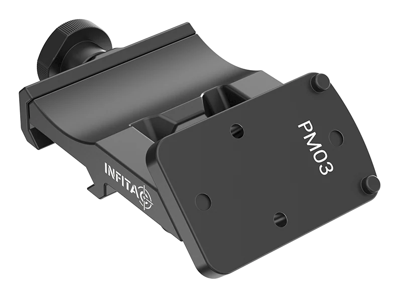 Infitac 45 Degree Offset Picatinny Rail Mount with RMR Interface - PM03