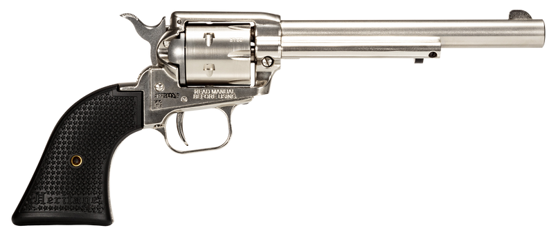 Heritage Rough Rider .22 LR 6.5" 6rd Revolver, Nickel - RR22NI6