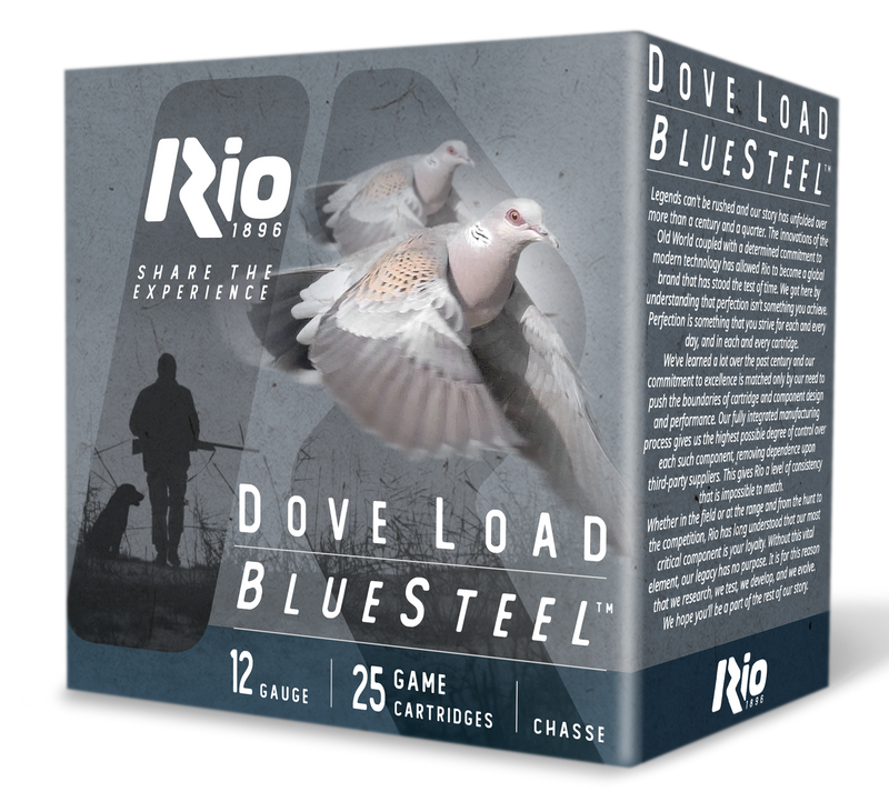 Rio Ammunition Steel Dove Load 12 Gauge 2-3/4" #6 Shot 25 Round Box - DLBS286