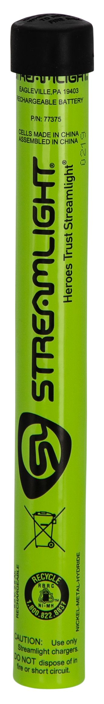 Streamlight NiMH Rechargeable Battery for UltraStinger/SL-20L/SL-20LP, Neon Green - 77375