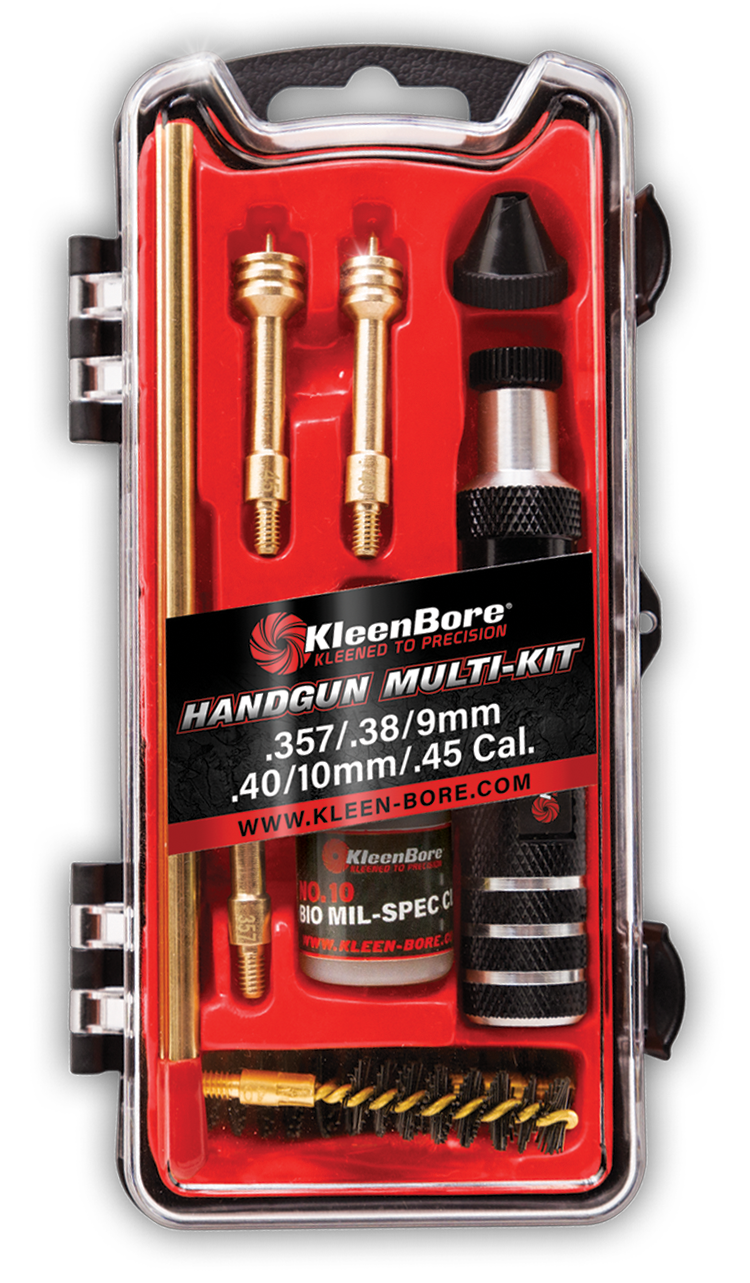 Kleen-Bore Multi-Pistol Cleaning Kit .38/.40/.45/9mm/10mm - HMK3845