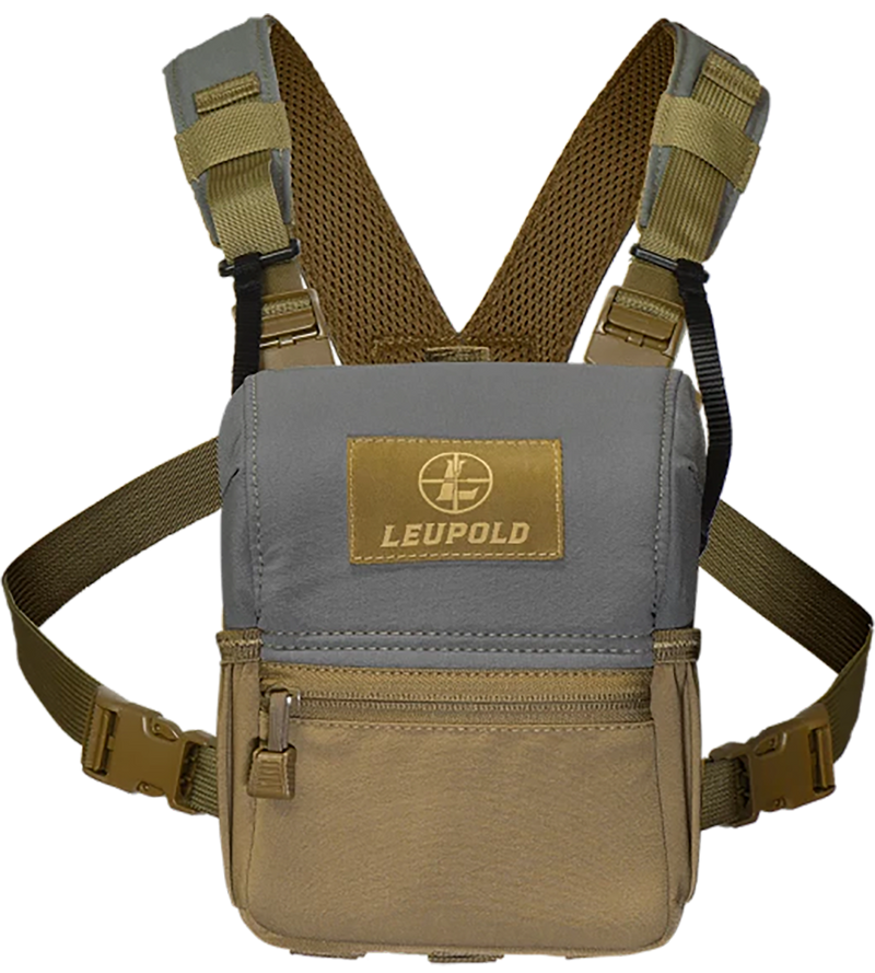 Leupold Enclosed Binocular Harness Magnetic Tan/Gray - 185628
