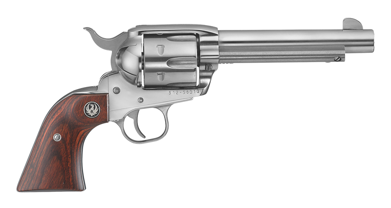 Ruger Vaquero 45 Colt 5.5" 6rd Revolver, Stainless Steel - 5104