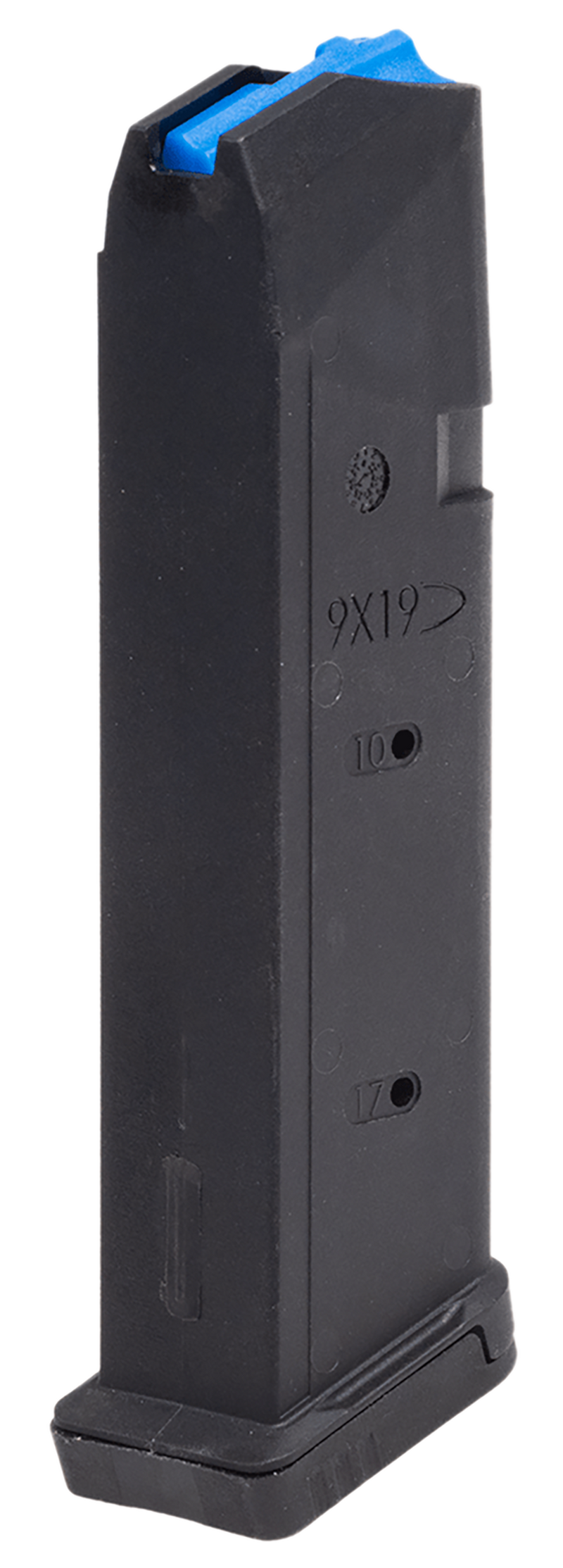 Leapers UTG 9mm 17rd Glock Magazine, Black Polymer/Steel - RBTGL917