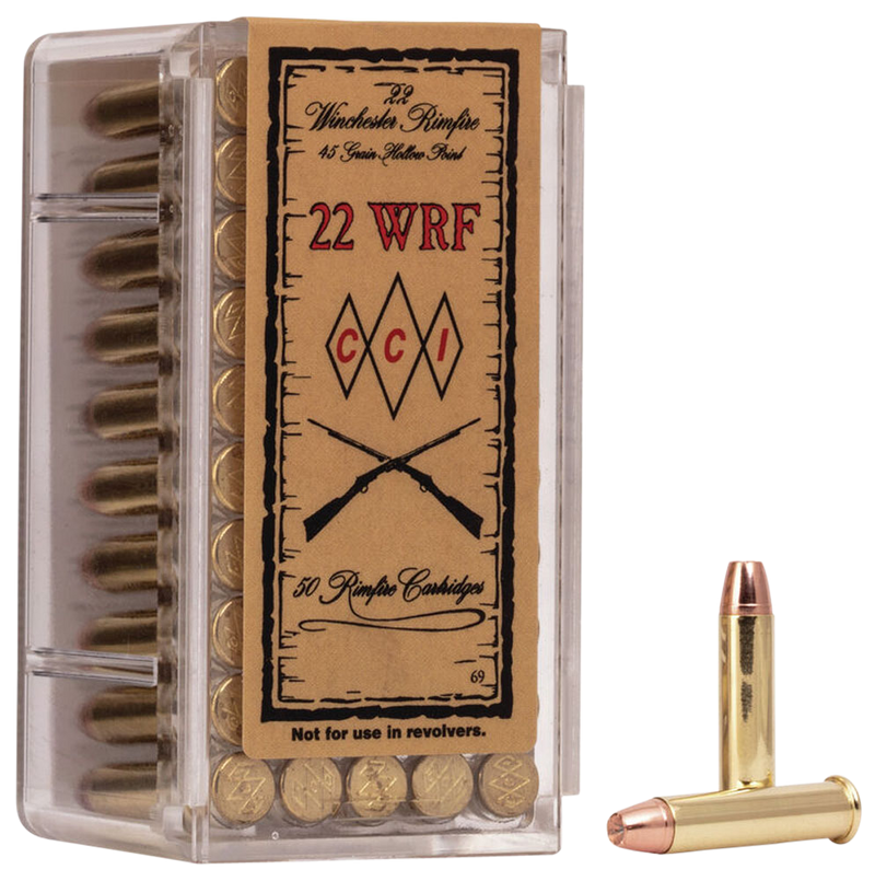CCI Brass 22 WRF 45gr JHP 50 Round Box - 0069