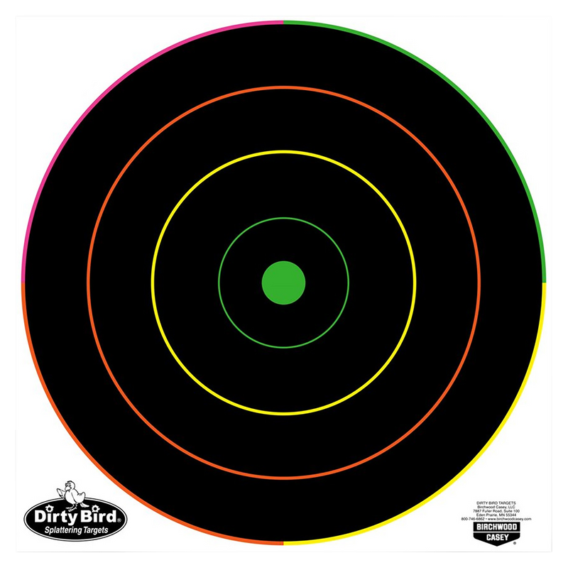 Birchwood Casey Dirty Bird Bull's-Eye Tagboard Target 12" Multi-Color - 35870