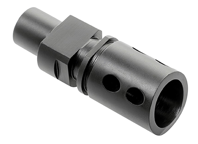 CMMG Flash Hider, M12x1 LH for 5.7x28mm FN PS90, Black Steel - 57DA5BE