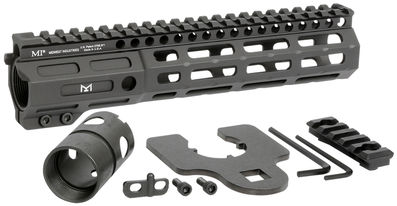 Midwest Industries Night Fighter 9.25" M-LOK Handguard, Black Hardcoat Anodized - MINF925