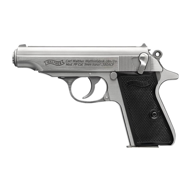 Walther PP .32 ACP 3.9" 8rd Pistol, Stainless - 4796029