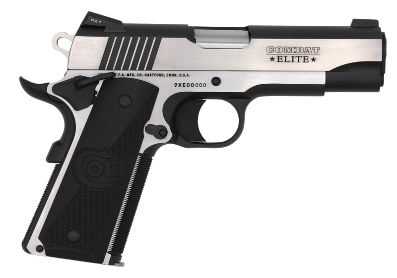 Colt Combat Elite Commander 45 ACP 4.25" 8+1 Pistol, Two-Tone Stainless - O4080CE