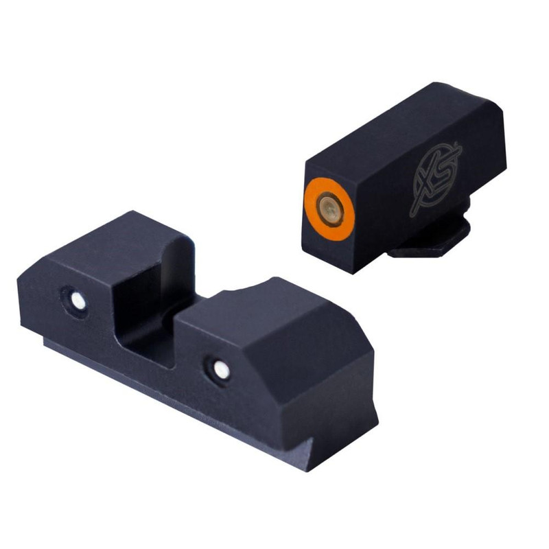XS Sights R3D Night Sights Set for Glock 42/43/43X/48, Green/Orange - GL-R014P-6N-BULK