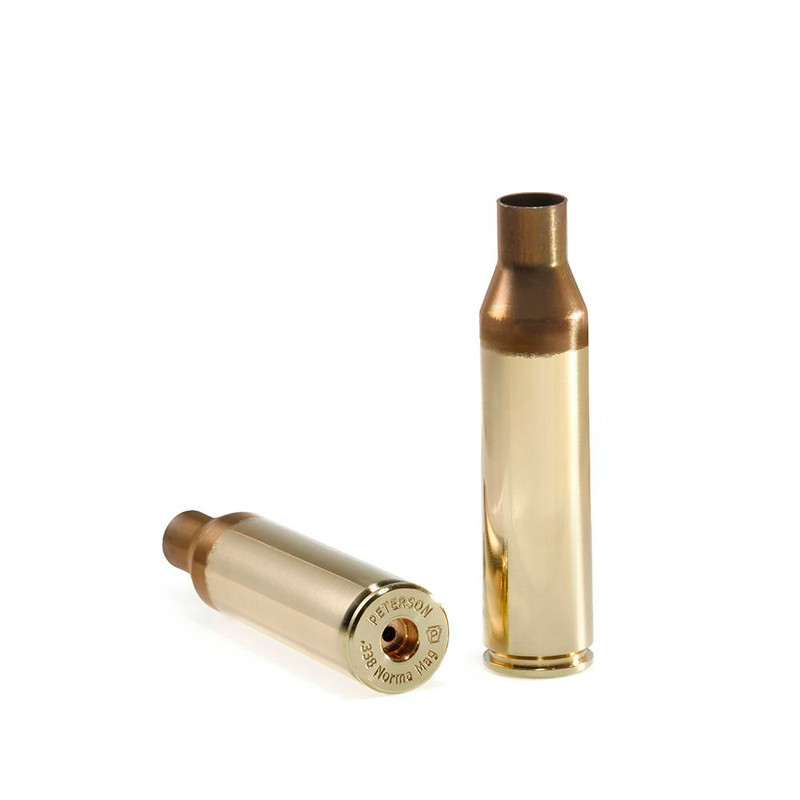 Peterson Cartridge Unprimed Rifle Brass 338 Norma Mag, 50/ct - 40020-R