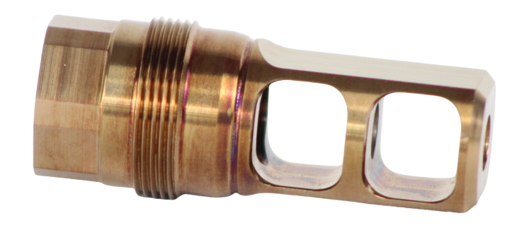 Fuqua Precision Machining Spleen 30C 5/8x24 Muzzle Brake, Stainless Steel - SSPL3058X24SSHT