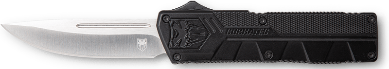 Cobratec Knives Lightweight OTF Drop Point 3.25" Black - BCTLWDNS