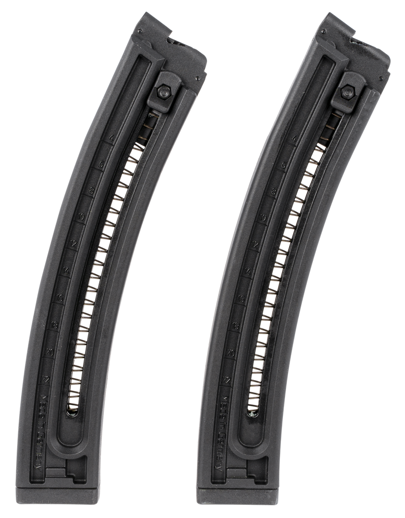 GSG German Sports Guns GSG-16 22 LR 22rd Rifle Magazine Twin Pack, Black - GERMGSG16TP22