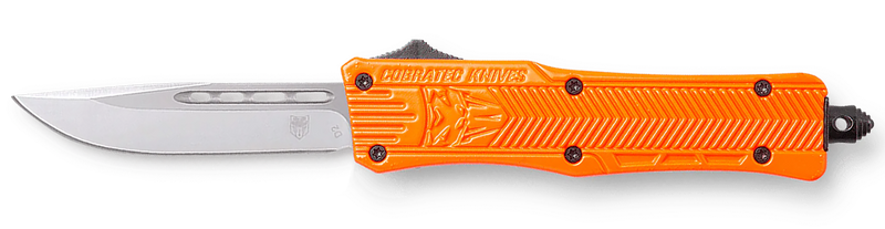 Cobratec Knives CTK-1 Small Folding Knife, Orange - SORCTK1SDNS