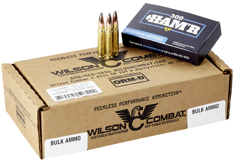 Wilson Combat 300 HAM'R 150gr Speer Boat Tail Soft Point Rifle Ammo, 20/Box - A300HMR150BTSP
