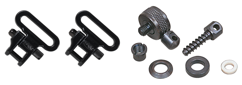 Allen Swivel Set, Black 1" Shotgun Metal - 14430