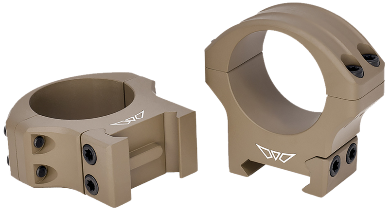 Warne HyperLite 1" Medium Scope Rings, Dark Earth - 8501DE