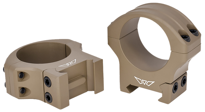 Warne HyperLite 34mm High Scope Rings, Dark Earth - 8522DE