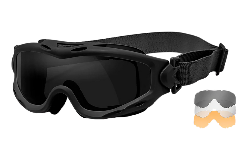 Wiley X Spear Goggles Matte Black/Smoke Gray - SP293B
