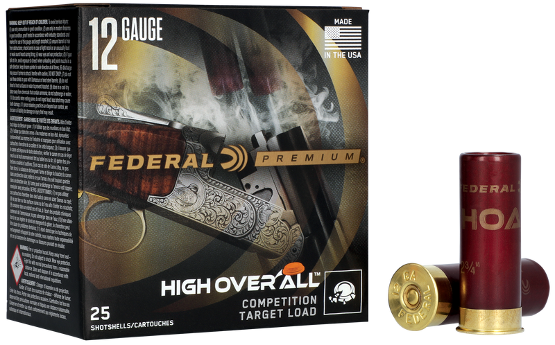 Federal Premium High Over All Plastic 12 Gauge 2.75" #9 Shot 25 Round Box - HOA1224H9