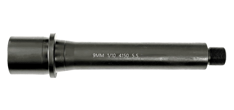 Lead & Steel LS9MM 5.5" AR9 Nitride Barrel, 1/2x36 - LS9MM5.5-36