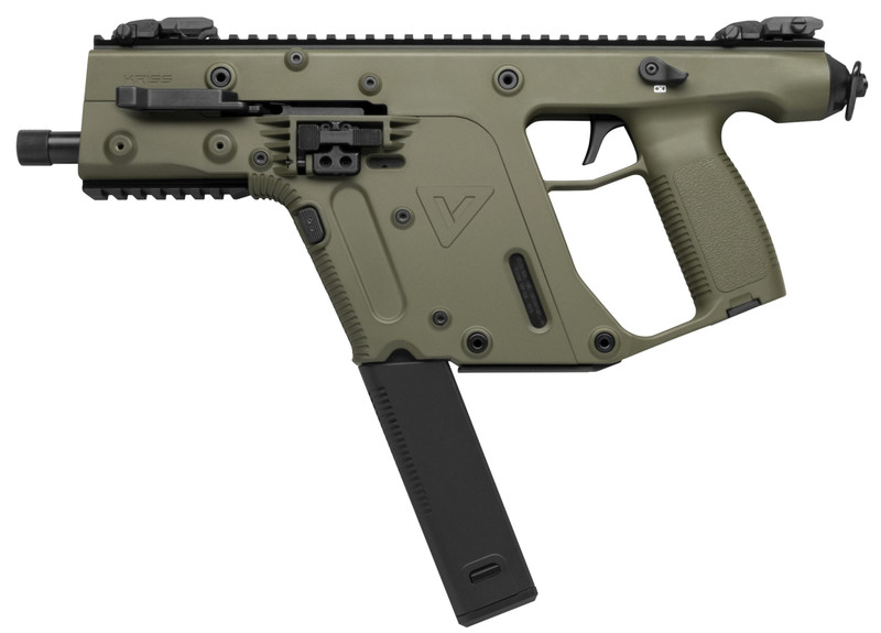 Kriss USA Vector SDP G2 10mm 5.5" 33+1rd Semi-Auto Pistol, Olive Drab Green - KV10-PGR20